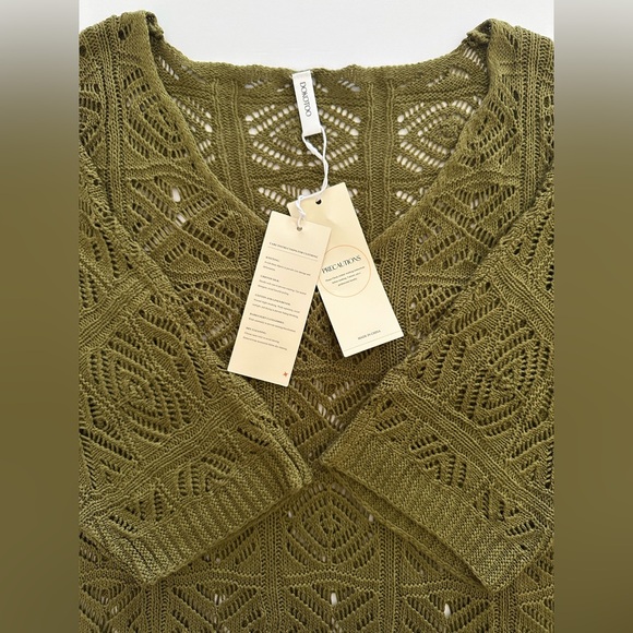 Dokotoo Olive Green Women's Sweater Top - Picture 2 of 7